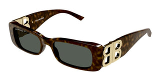 Balenciaga Bb0096s Women Havana Geometric Sunglasses