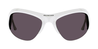 Balenciaga BB0232S unisex White Oversize Sunglasses