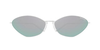 Balenciaga Bb0350s Unisex Silver Cat Eye Sunglasses