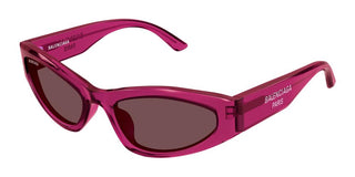 Balenciaga Bb0387s Women Red Geometric Sunglasses