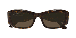 Balenciaga Bb0397sa Women Havana Squared Sunglasses