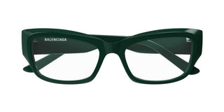 Balenciaga BB0399O women Green Squared Eyeglasses