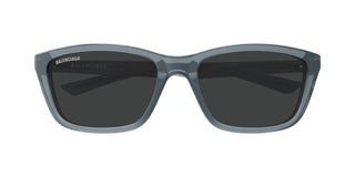 Balenciaga Bb0403sk Unisex Green Squared Sunglasses