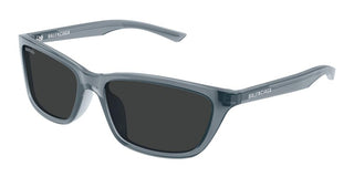 Balenciaga Bb0403sk Unisex Green Squared Sunglasses