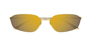 Balenciaga Bb0412s Unisex Gold Geometric Sunglasses