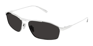 Balenciaga Bb0416s Men Silver Geometric Sunglasses