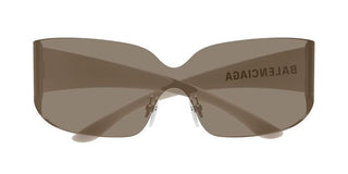 Balenciaga BB0421S unisex Brown Shield Sunglasses