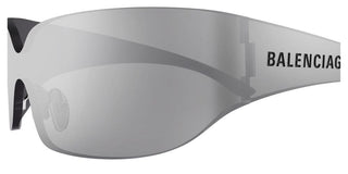 Balenciaga BB0421S unisex Silver Shield Sunglasses