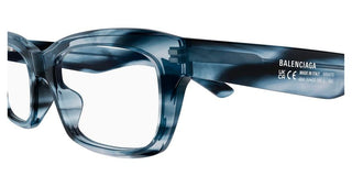 Balenciaga BB0427O men Blue Rectangle Eyeglasses