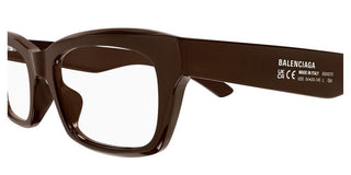 Balenciaga BB0427O men Brown Rectangle Eyeglasses