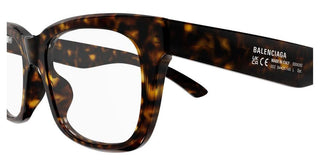 Balenciaga BB0429O men Havana Squared Eyeglasses