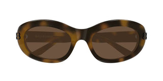 Balenciaga BB0431S women Havana Oval Sunglasses