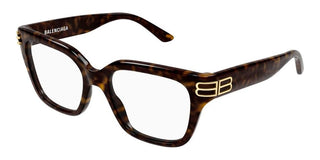 Balenciaga BB0437O women Havana Squared Eyeglasses