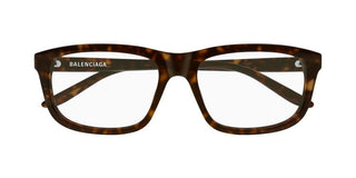 Balenciaga BB0438O men Havana Squared Eyeglasses
