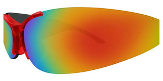 Balenciaga BB0454S unisex Red Sports Sunglasses