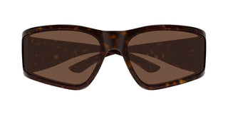 Balenciaga BB0457S unisex Havana Shield Sunglasses