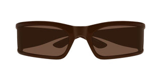 Balenciaga BB0458S unisex Brown Shield Sunglasses