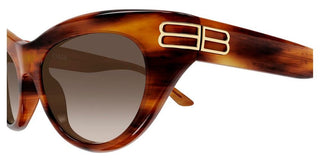 Balenciaga BB0466S women Havana Cat Eye Sunglasses