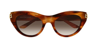 Balenciaga BB0466S women Havana Cat Eye Sunglasses