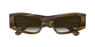 Balenciaga BB0478S women Brown Rectangle Sunglasses
