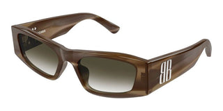 Balenciaga BB0478S women Brown Rectangle Sunglasses