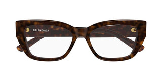 Balenciaga BB0483O women Havana Squared Eyeglasses