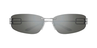 Balenciaga BB0484S women Ruthenium Cat Eye Sunglasses