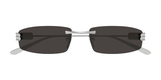 Balenciaga BB0488S men Ruthenium Squared Sunglasses
