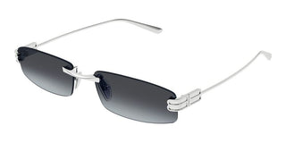 Balenciaga BB0488S men Silver Squared Sunglasses
