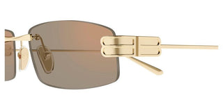 Balenciaga BB0488S men Gold Squared Sunglasses