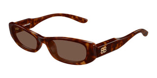 Balenciaga BB0510S women Havana Squared Sunglasses