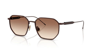 Brunello Cucinelli Bc 1010t Women Brown Geometric Eyeglasses