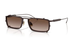 Brunello Cucinelli BC 2014ST WITH CLIP ON men Brown Rectangle Sunglasses