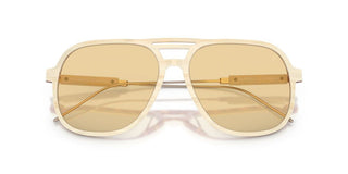 Brunello Cucinelli Bc 4022s Men White Pilot Sunglasses