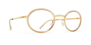 Mykita BERTHOLD unisex Gold Round Eyeglasses