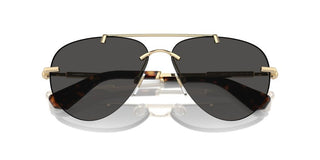 Burberry Be 3151 Women Gold Pilot Sunglasses