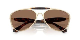 Burberry Be 3160 Unisex Gold Pilot Sunglasses