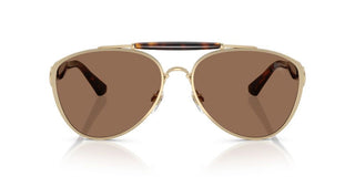 Burberry Be 3160 Unisex Gold Pilot Sunglasses