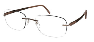 Silhouette BLEND 5555/CR unisex Brown Geometric Eyeglasses