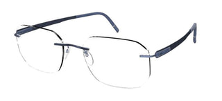 Silhouette BLEND 5555/KX men Blue Geometric Eyeglasses