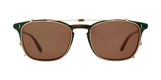 GARRETT LEIGHT BOON CLIP unisex Gold Squared Eyeglasses