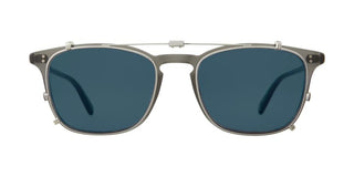 GARRETT LEIGHT BOON CLIP unisex Silver Squared Eyeglasses