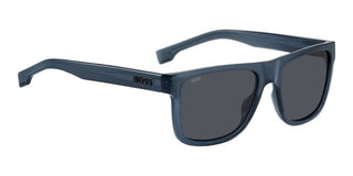 Boss Boss 1647/s Men Blue Squared Sunglasses