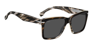 Boss 1745/S men Brown Rectangle Sunglasses