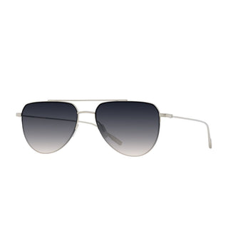 Barton Perreira Mcnair Bp40124u Unisex Silver Pilot Sunglasses