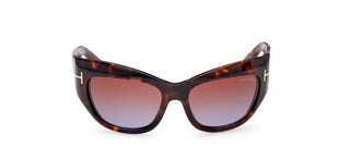 Tom Ford BRIANNA FT 1065 unisex Havana Geometric Sunglasses