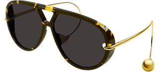 Bottega Veneta Bv1273s Women Havana Pilot Sunglasses