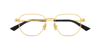 Bottega Veneta BV1301O unisex Gold Pantos Eyeglasses