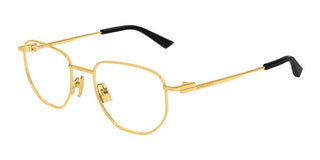 Bottega Veneta BV1301O unisex Gold Pantos Eyeglasses