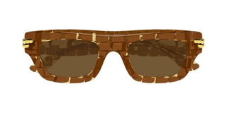 Bottega Veneta BV1321S unisex Brown Squared Sunglasses